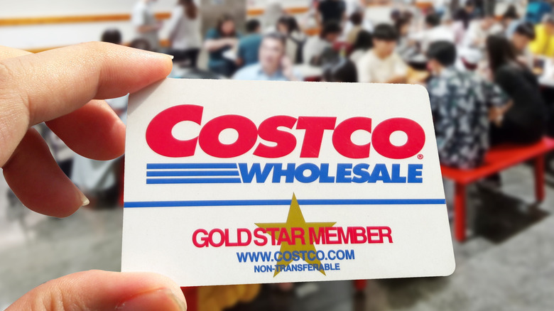 A Costco membership card