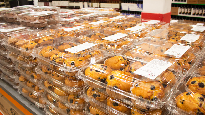 costco muffins on display