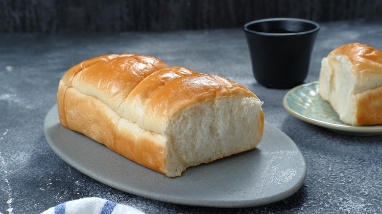 Japanese milk bread loaf