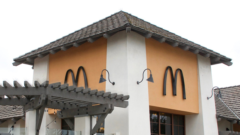 black McDonald's arches in California