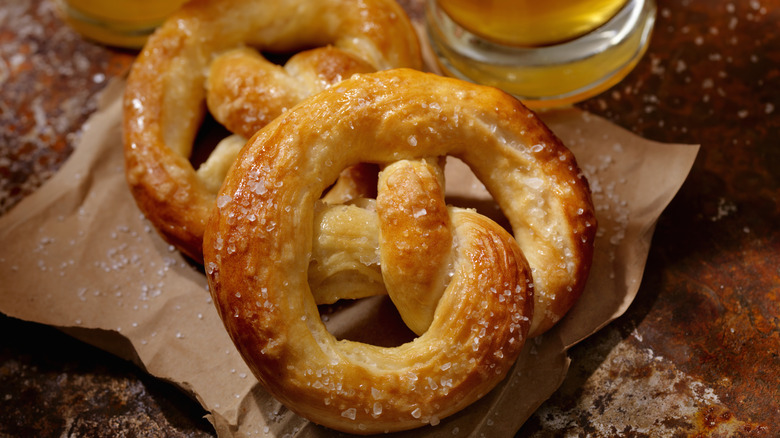 salted soft pretzels