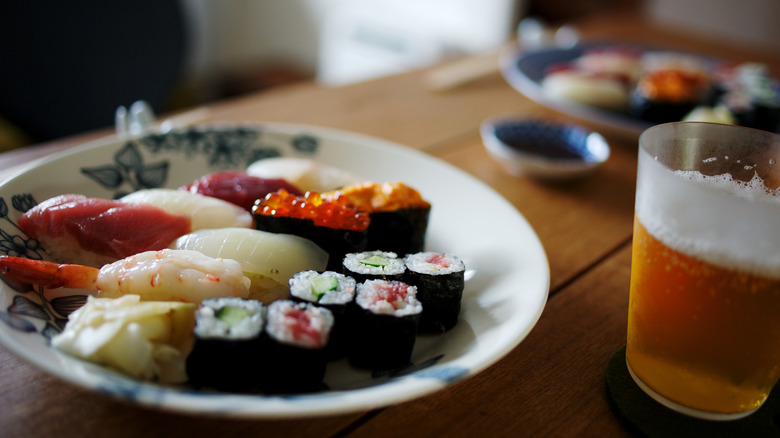 Plate of sushi