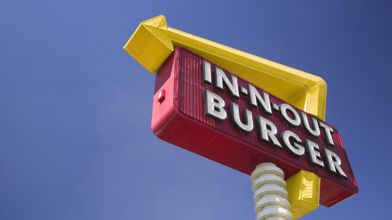 In and Out Burger sign