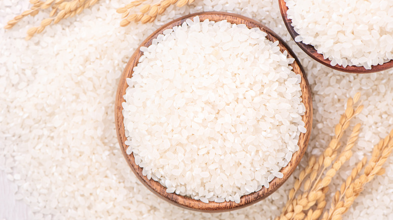 Short-grain white rice