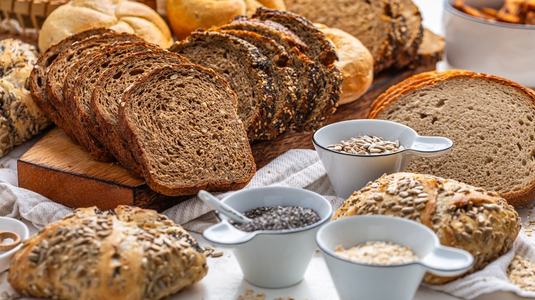 Assortment of fresh bread