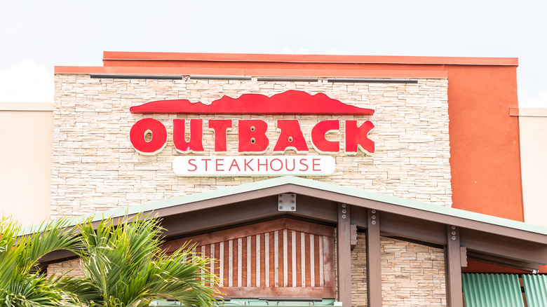 Outback Steakhouse restaurant exterior sign