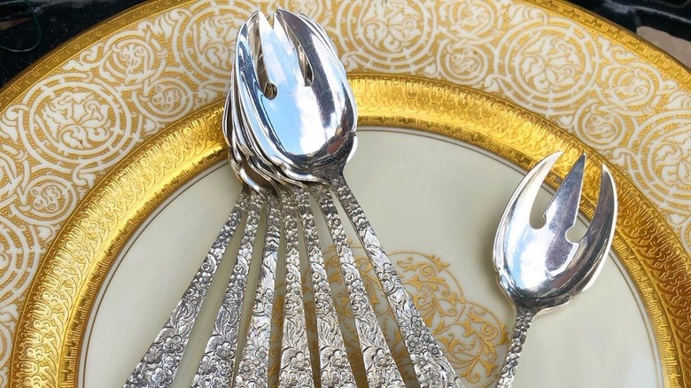 Antique ice cream forks