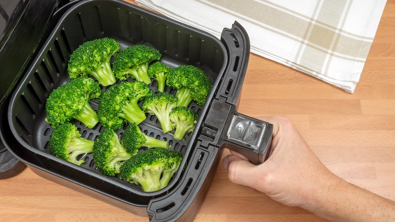 Broccoli in an air fryer