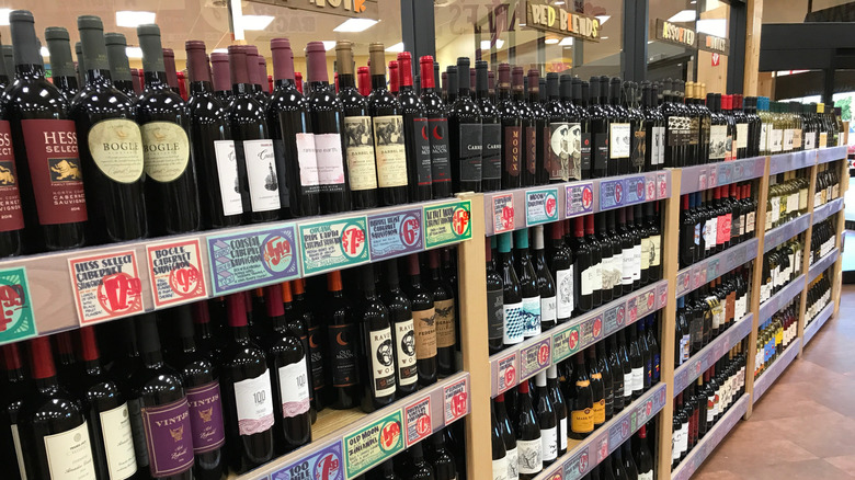 Trader Joe's wine aisle