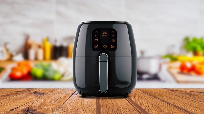 Air fryer on counter