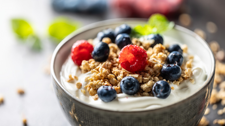 Parfait with berries and granola