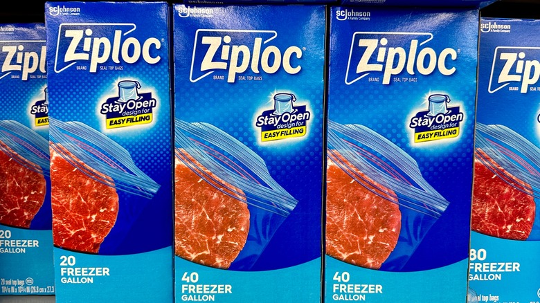 Resealable gallon freezer bags