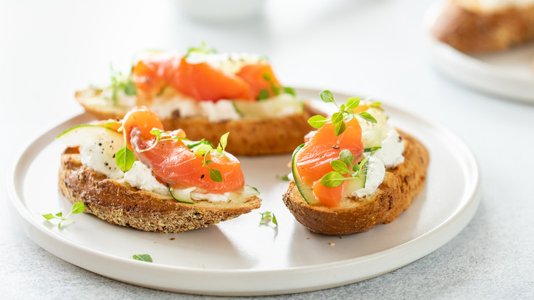 Smoked salmon and bagels