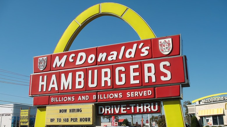 original style McDonald's sign