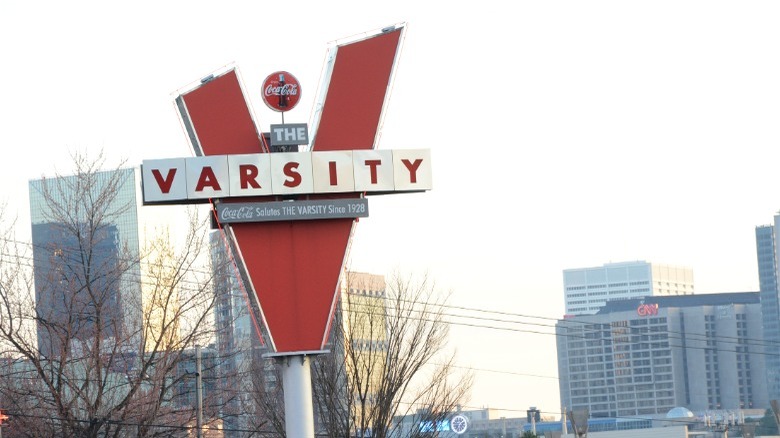 The Varsity restaurant sign