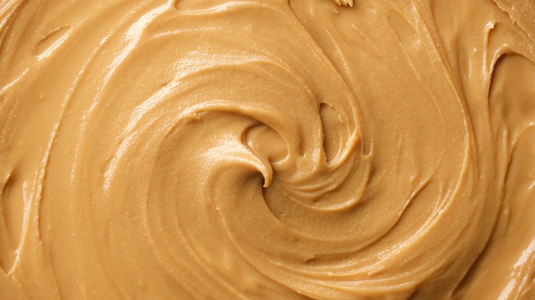 swirl of creamy peanut butter