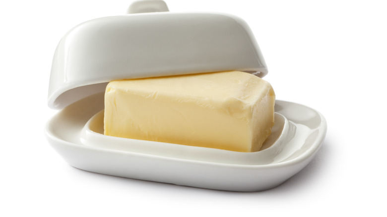 Stick of Butter White Dish